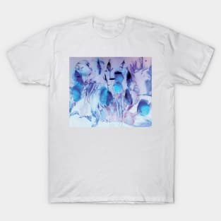 Tropical Blue Fish Underwater Scene T-Shirt